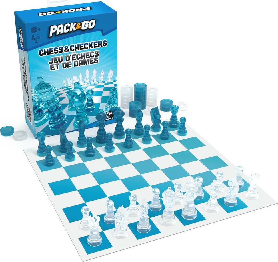 Pack and Go Chess and Checkers Board Game