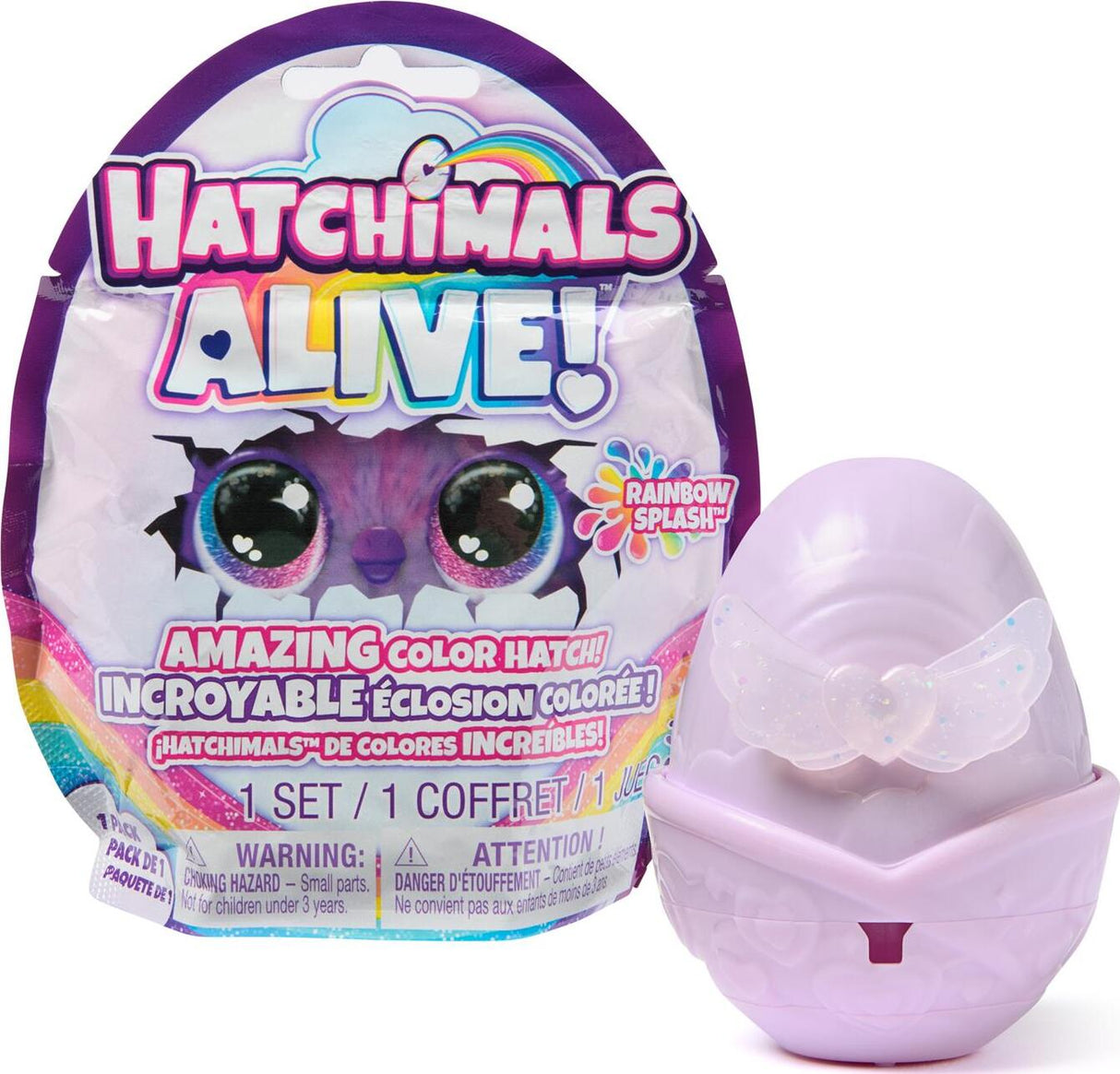 Hatchimals Alive, Rainbow Splash 1-Pack Blind Box