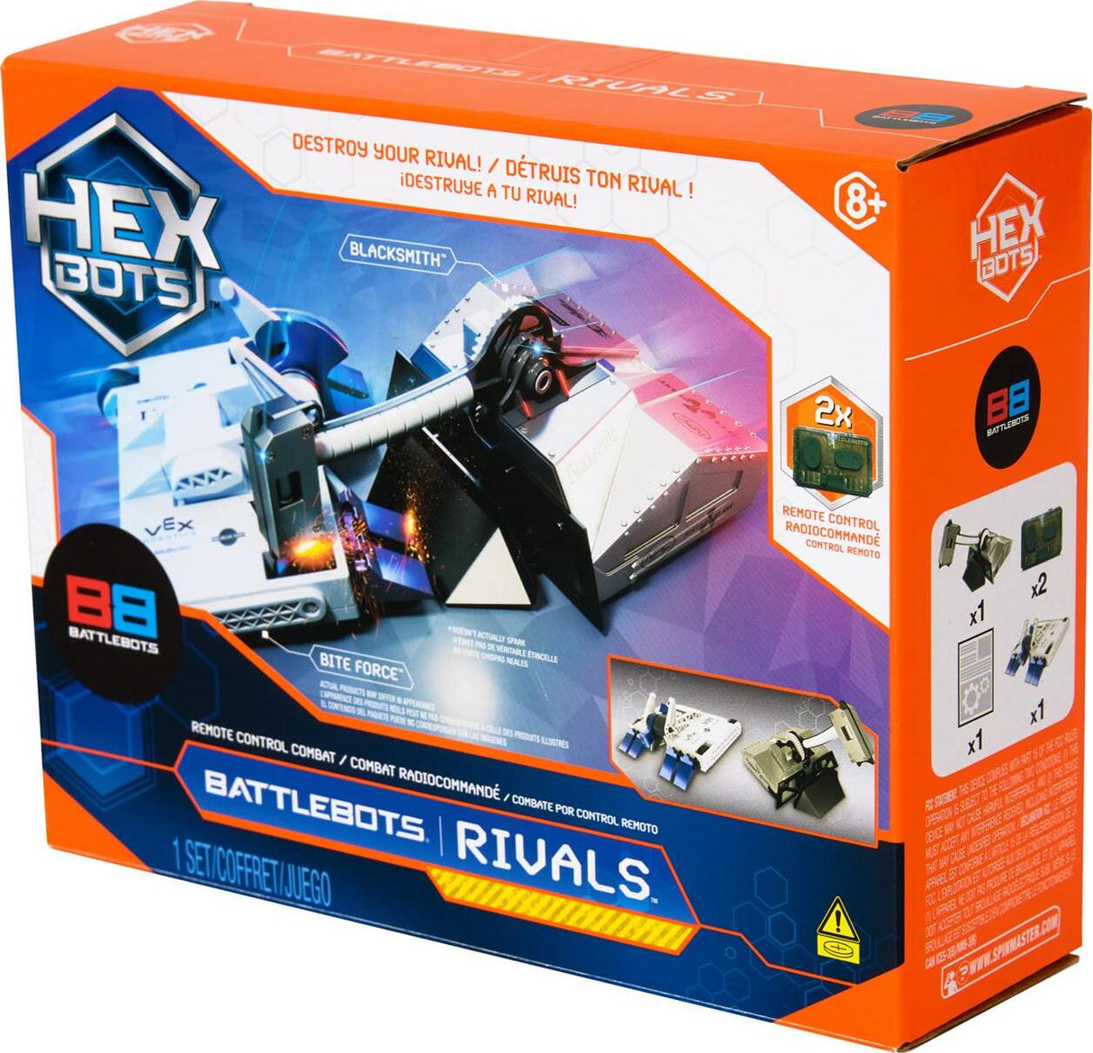 HEX BOTS Battlebots Arena Bite Force & Blacksmith