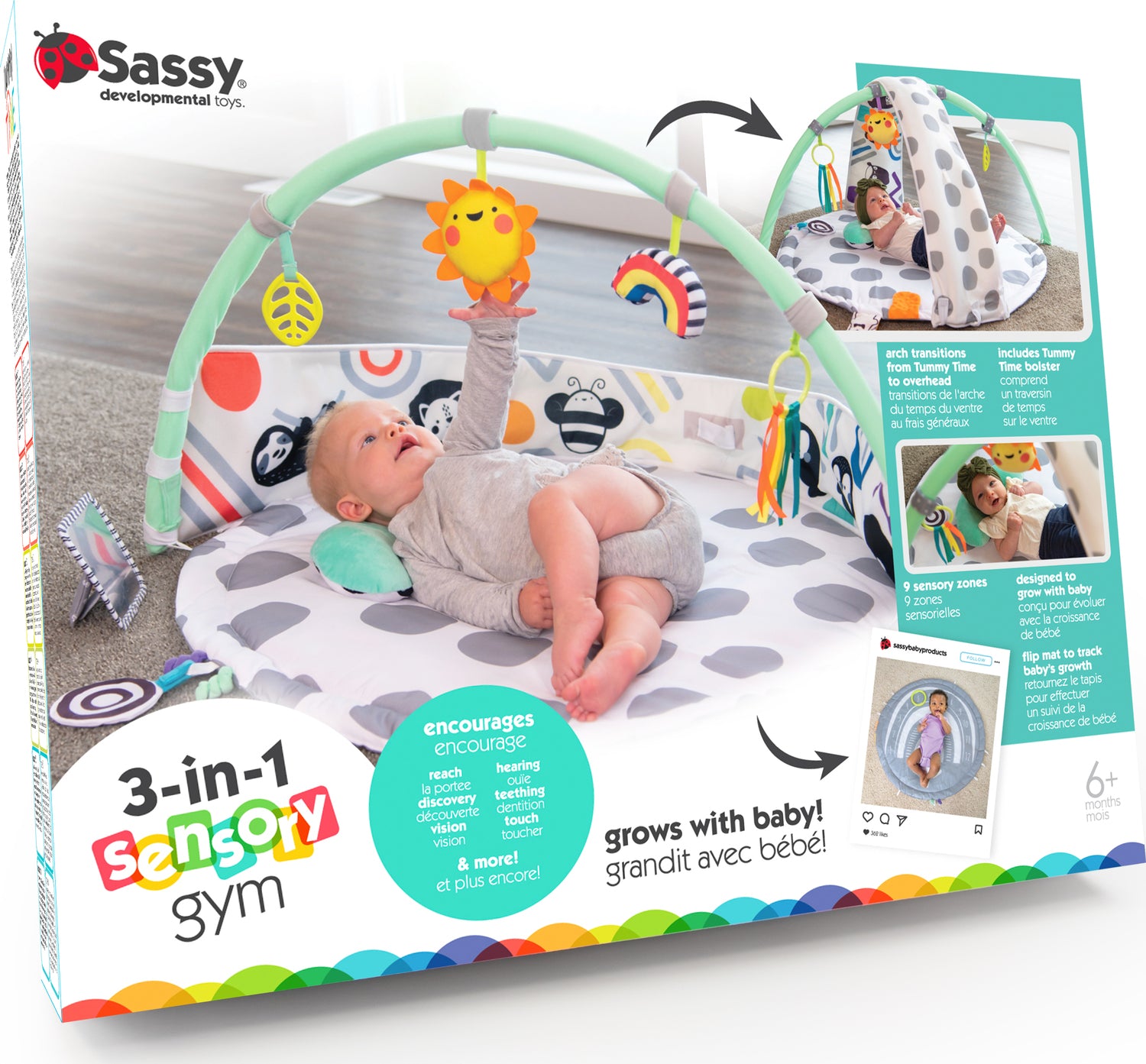 3-In-1 Sensory Zone Milestone Gym