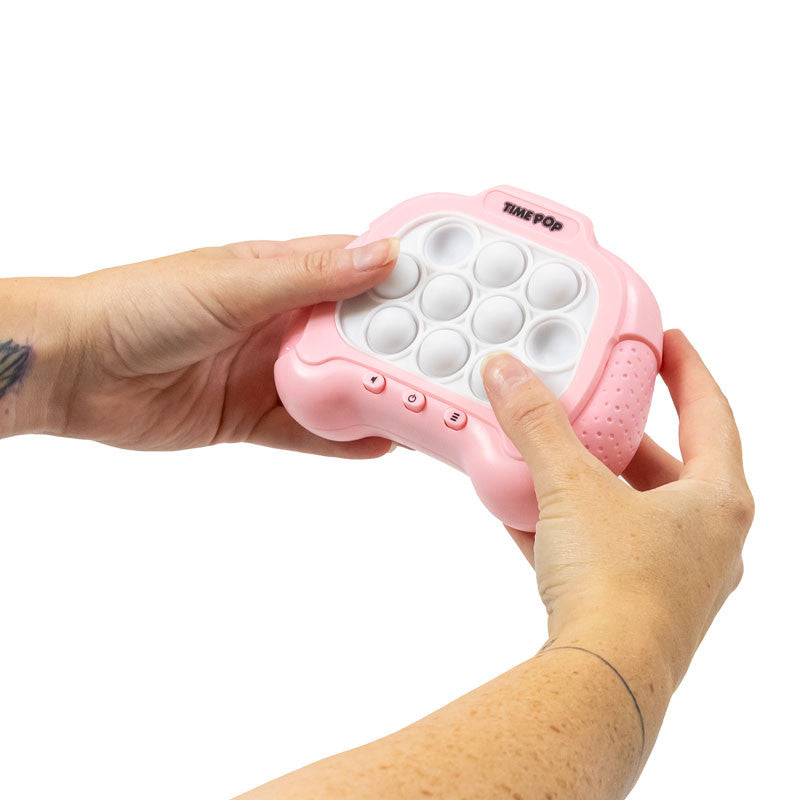 Time Pop Light Up Push Popper Game Pink