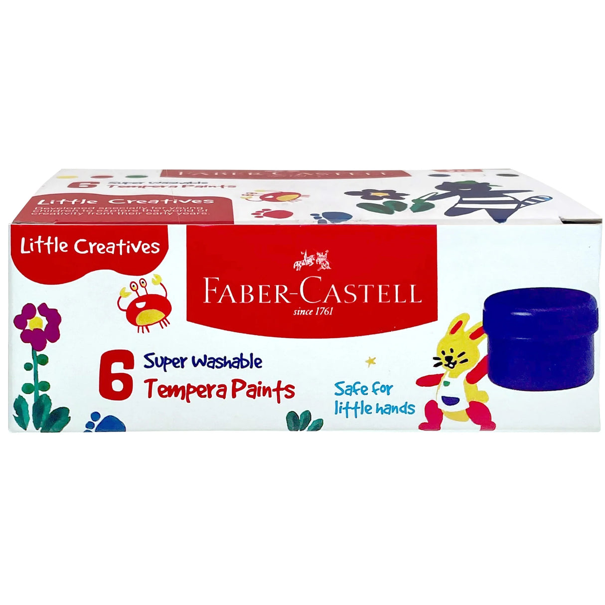 Little Creatives 6 Super Washable Tempera Paints