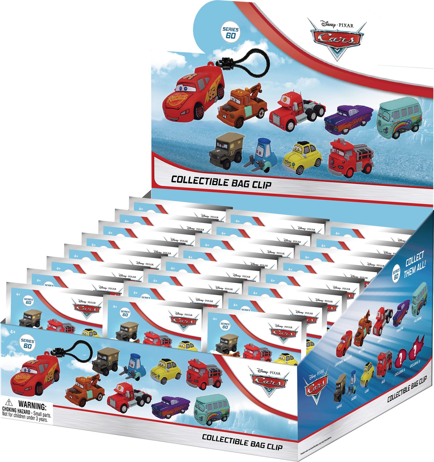 Cars 3D Bagclip - Blind Bag  (assorted)