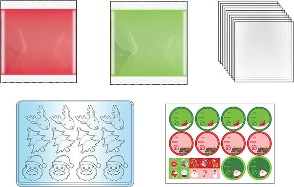 Gummy Candy Kit - Trees, Santas & Reindeer