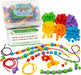 Kids First Math: Lacing Beads Math Kit With Activity Cards