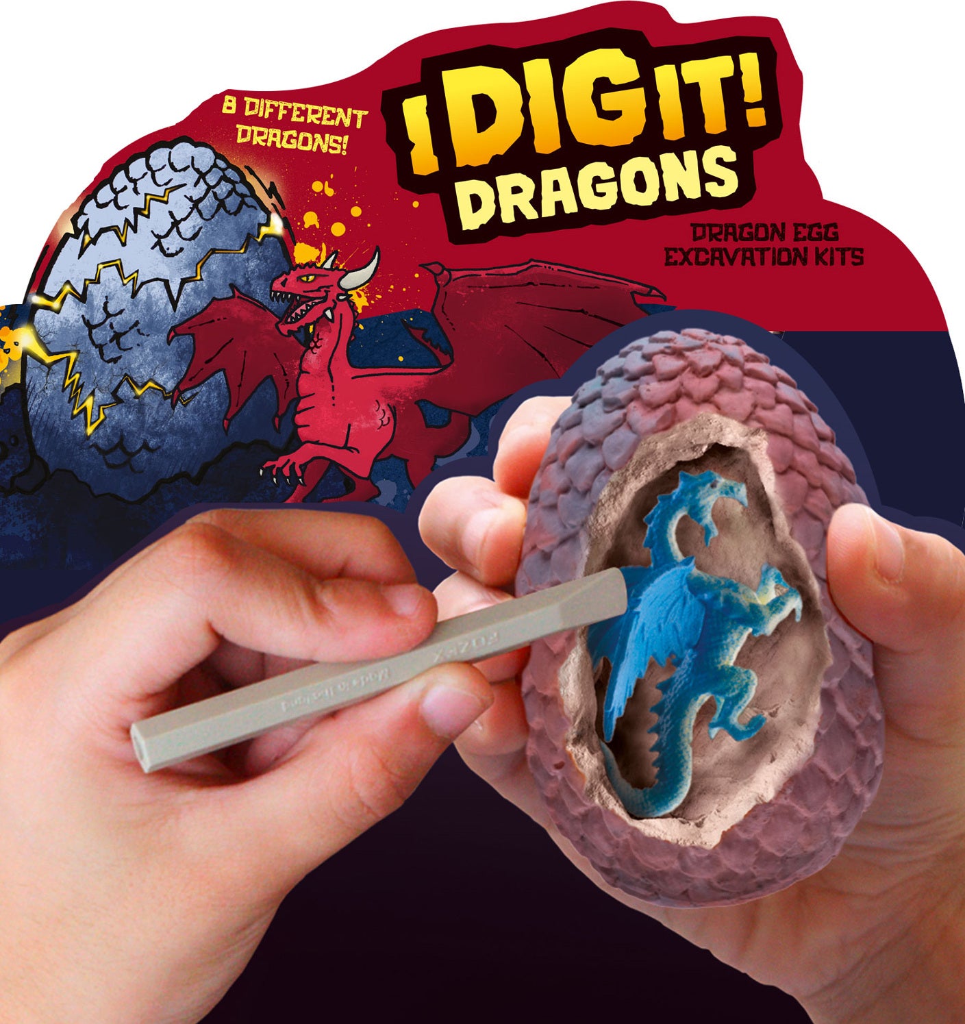 I DIG IT! DRAGONS - Dragon Egg (single, assorted)