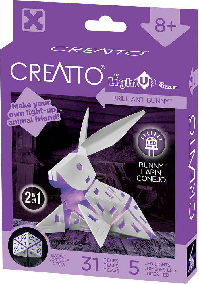 Creatto Barnyard Buddies - Brilliant Bunny, Dazzling Ducky, and Playful Piggie (assortment)