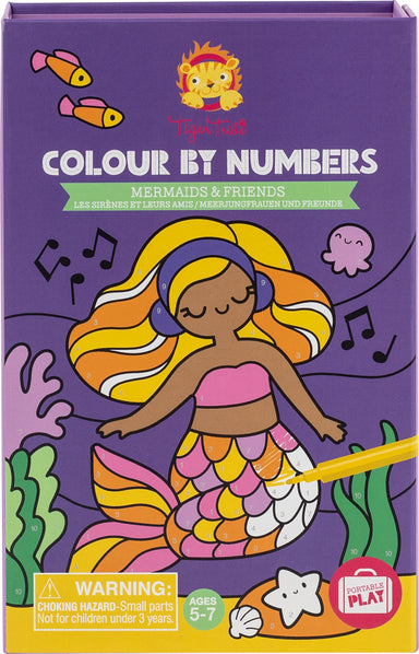 Color by Numbers - Mermaids and Friends