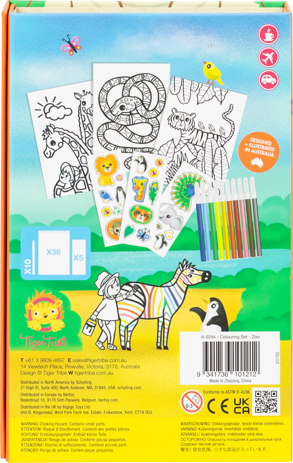 Coloring Set - Zoo