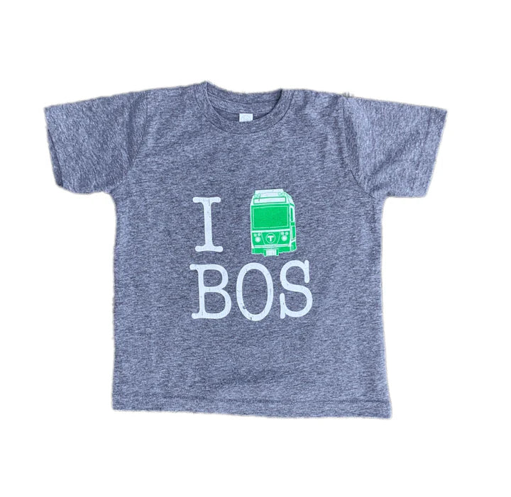 Toddler I "Green Line" Boston T-Shirt - Granite 3T