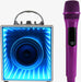 Pop Star Karaoke Infinity Lights Bluetooth Speaker & Mic Combo-Bling Edition