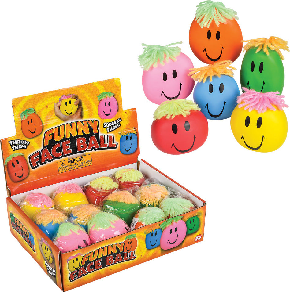 3" Smiley Stretch Ball