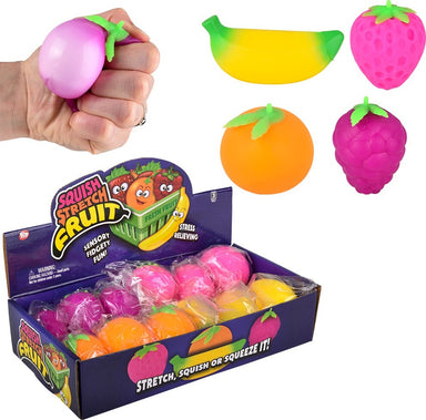 Squish Stretch Fruit 2"- 4.75" (assorted)