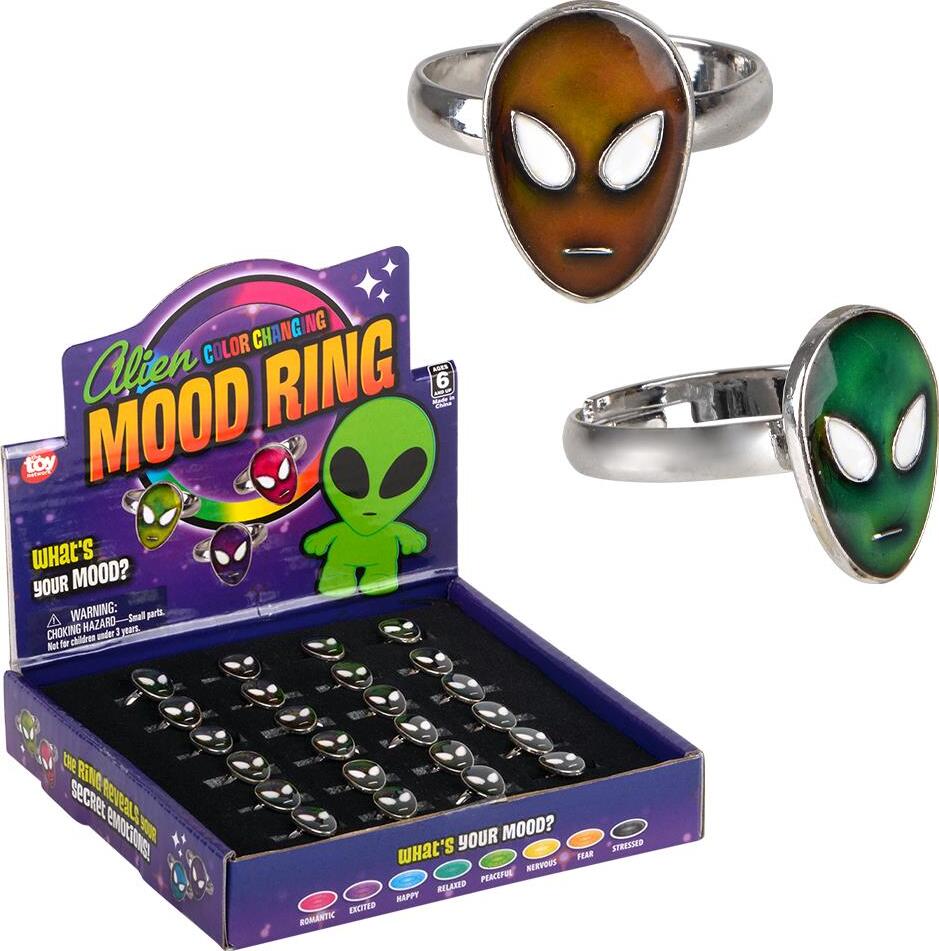 Alien Mood Ring 1/2" (assortment - sold individually)