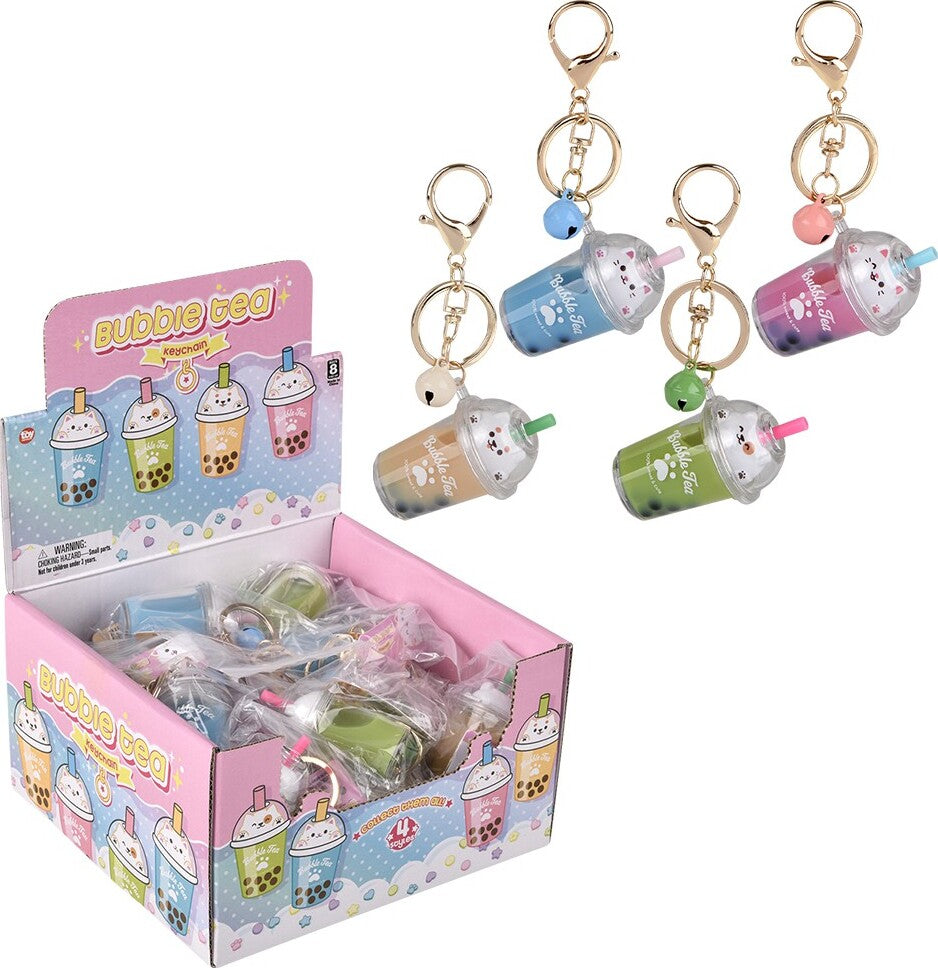 2.5" Kawaii Animal Bubble Tea Liquid Clip On (assorted)