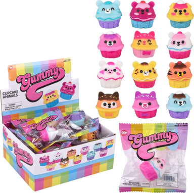 1.5" Gummy Cupcake Animals