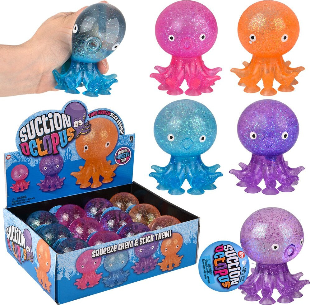 3.5" Water Filled Suction Octopus (assorted)