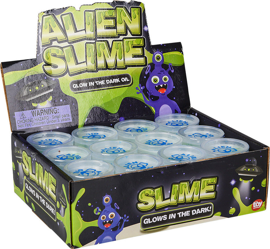 2.25" Alien Glow In Dark Oil Slime