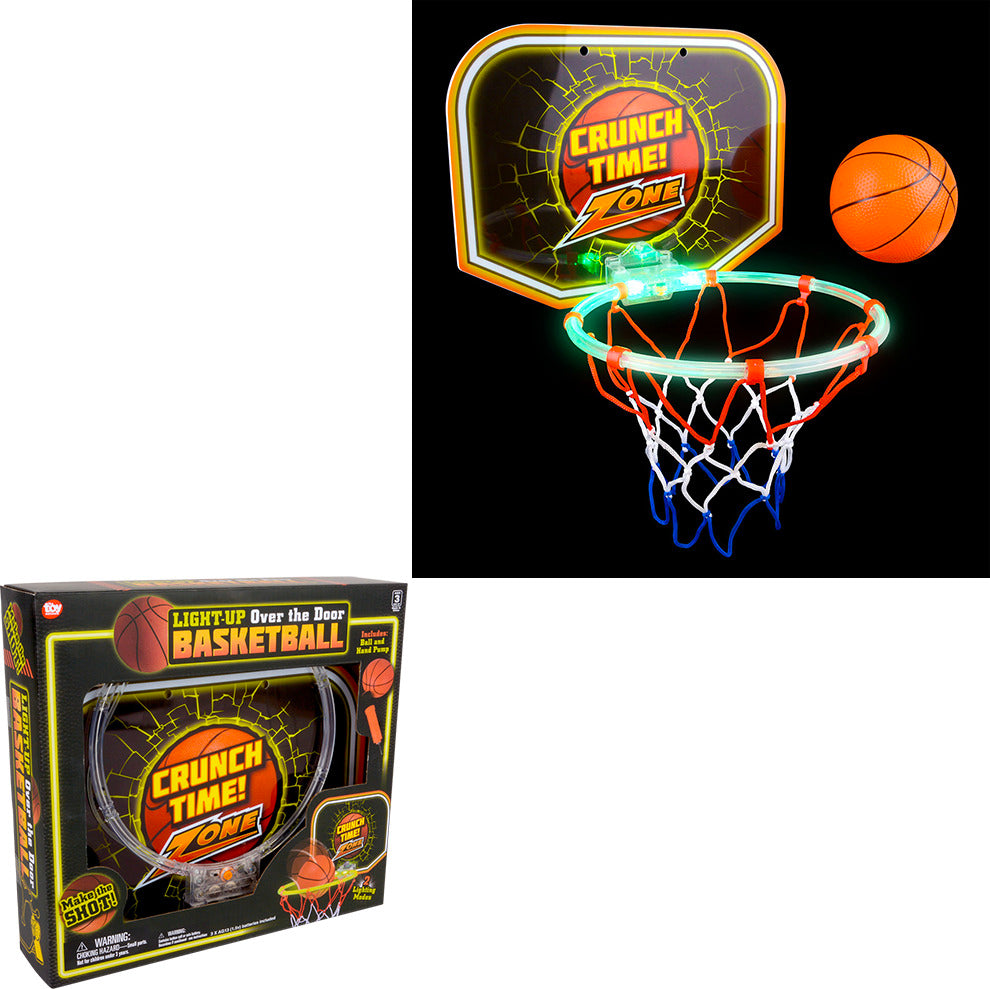 12" Light-up over the Door Basketball Set
