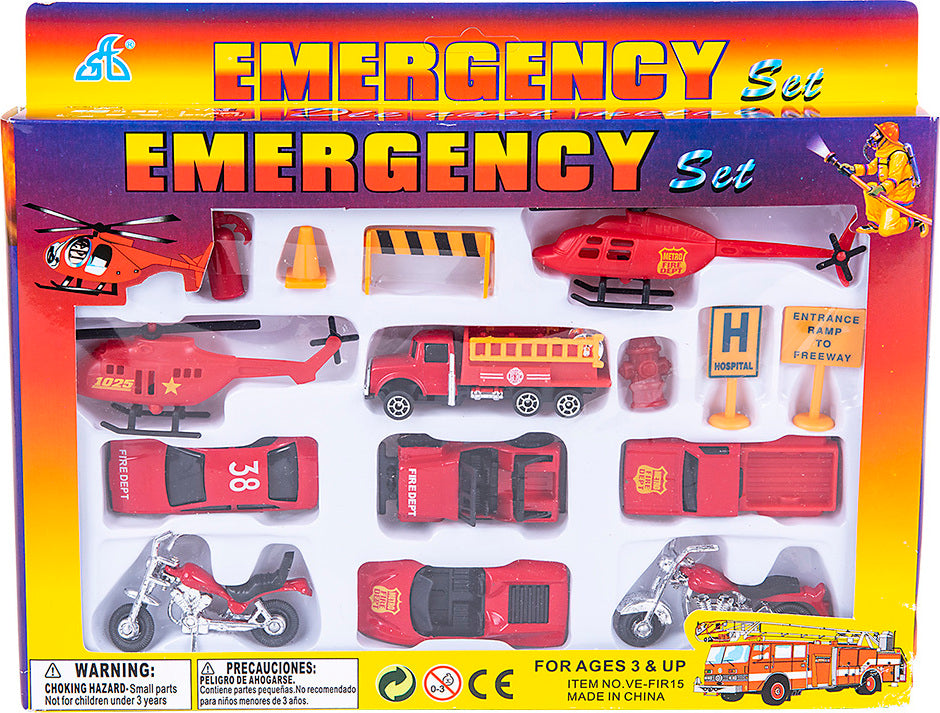 Die-cast Fire Team 15pc Set