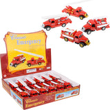 5" Die-cast Pull Back Classic Fire Truck