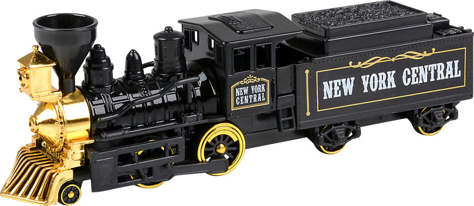 10" Steam Engine Locomotive Die-cast Pull Back 6pc/ Disp