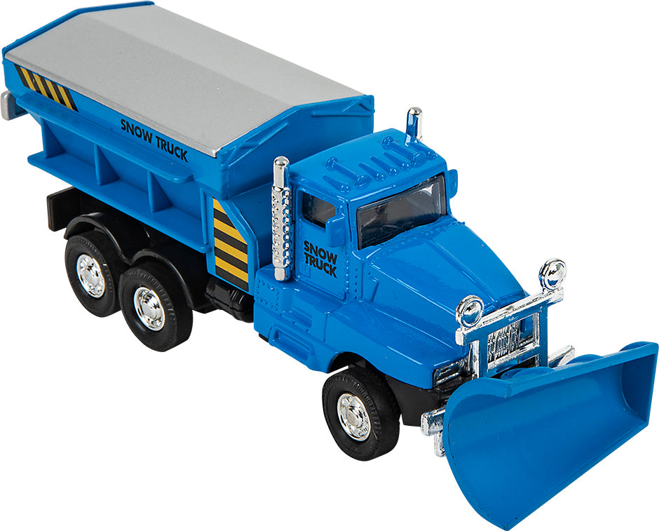 6.5" Die-cast Pull Back Snow Plow 12/ Display