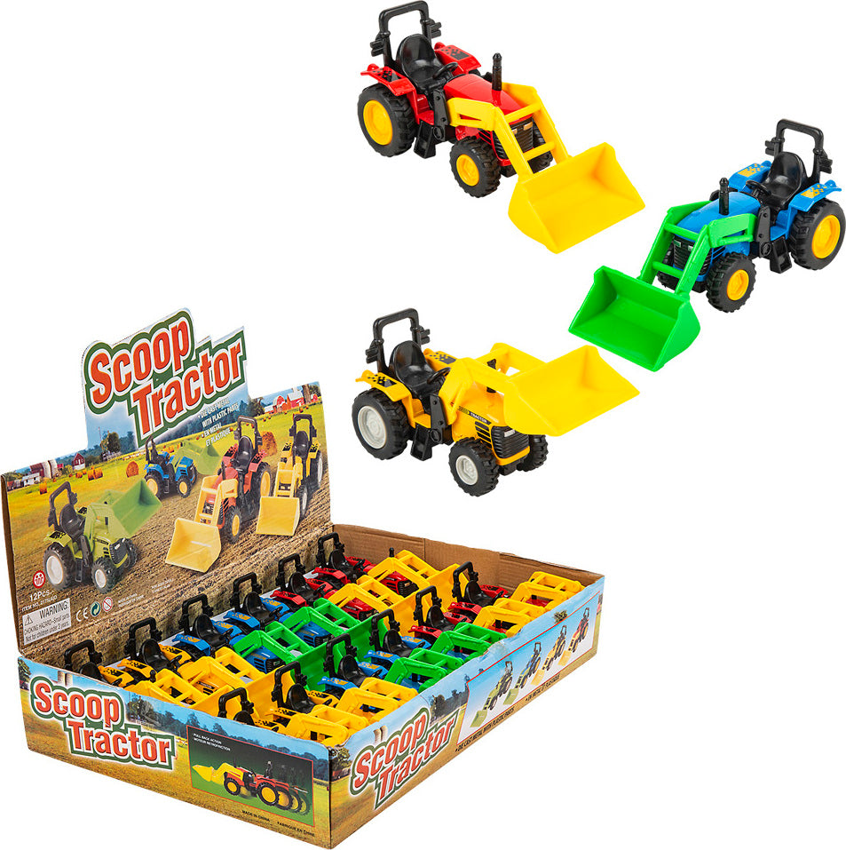 6" Die-cast Scoop Tractor