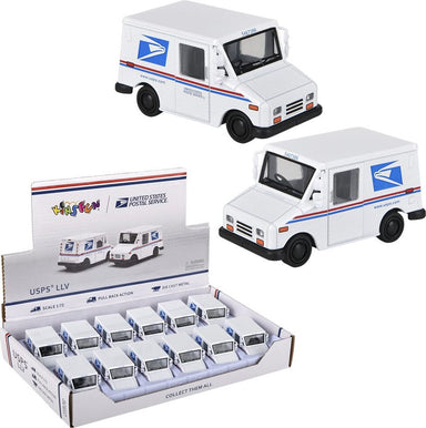 2.5" Diecast Pull Back Mini Postal Carrier Truck (assortment - sold individually)