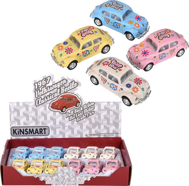 2.5" Diecast Pull Back 1967 VW Beetle/Printing