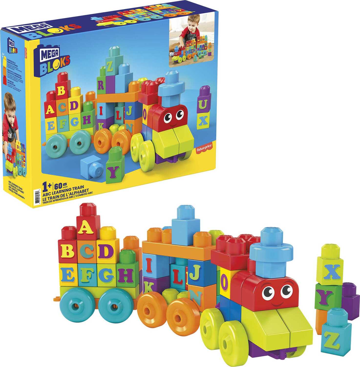 Mega Bloks Building Basics ABC Learning Train 