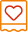 Heart badge icon