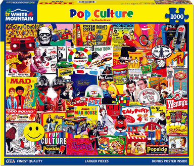 Pop Culture - 1000 Piece - White Mountain Puzzles