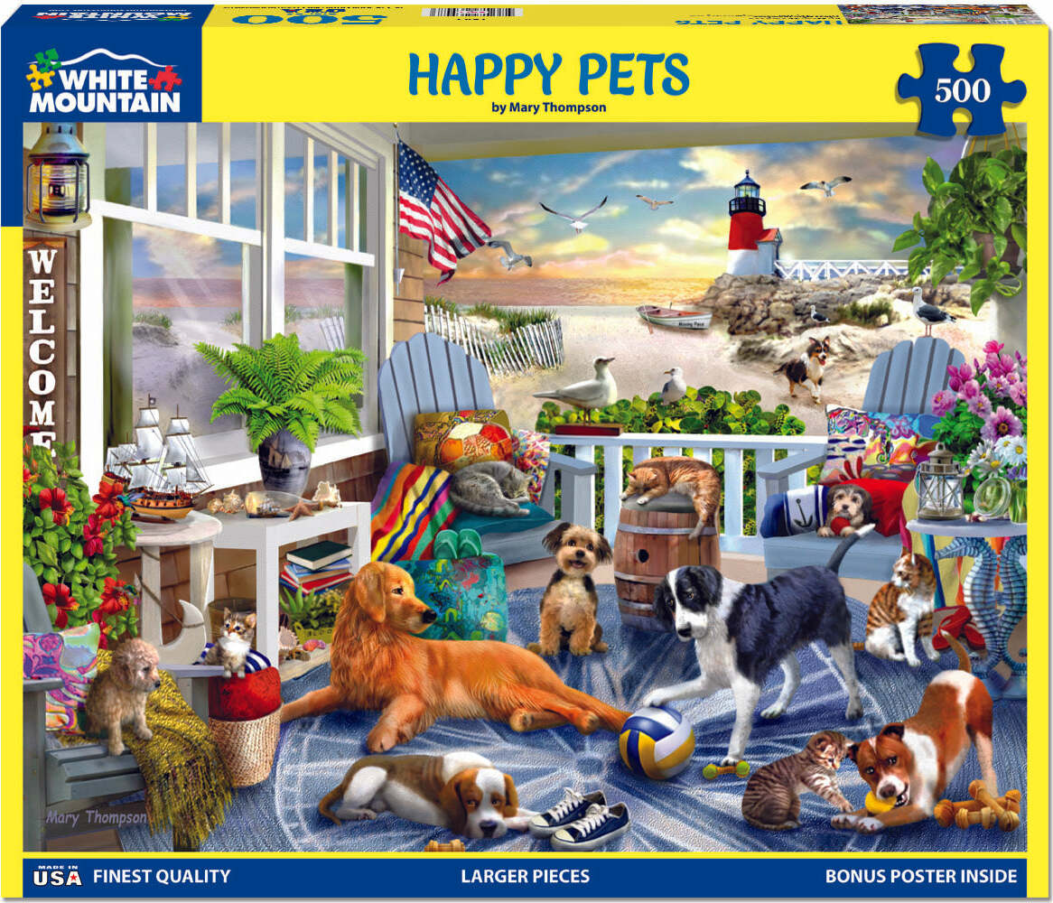 Happy Pets - 500 Piece Jigsaw Puzzle