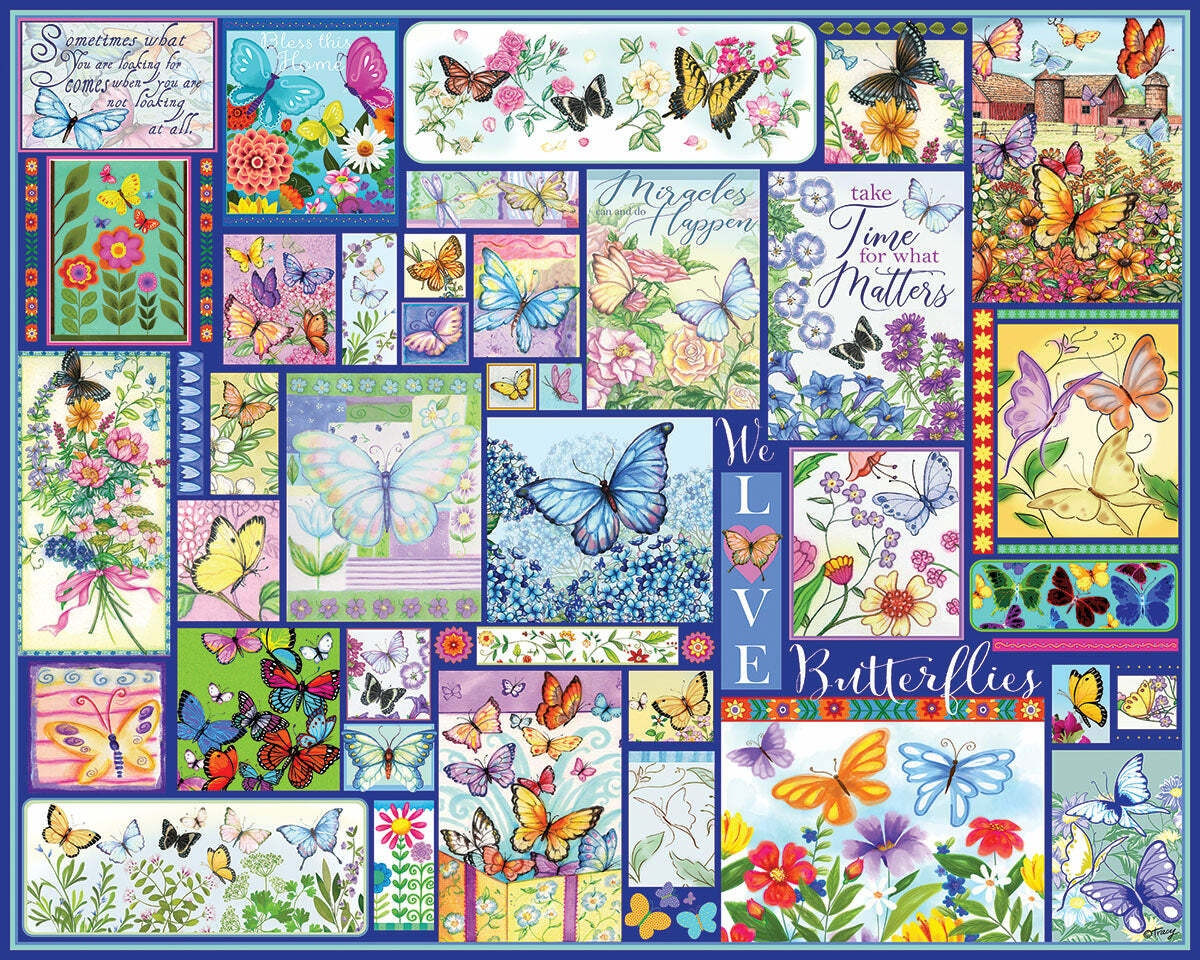 Butterflies - 1000 Piece Jigsaw Puzzle