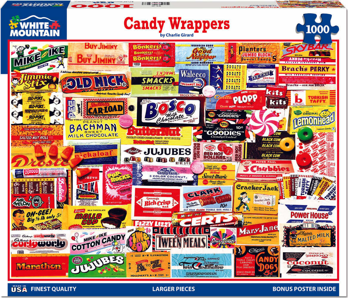 Candy Wrappers - 1000 Piece - White Mountain Puzzles