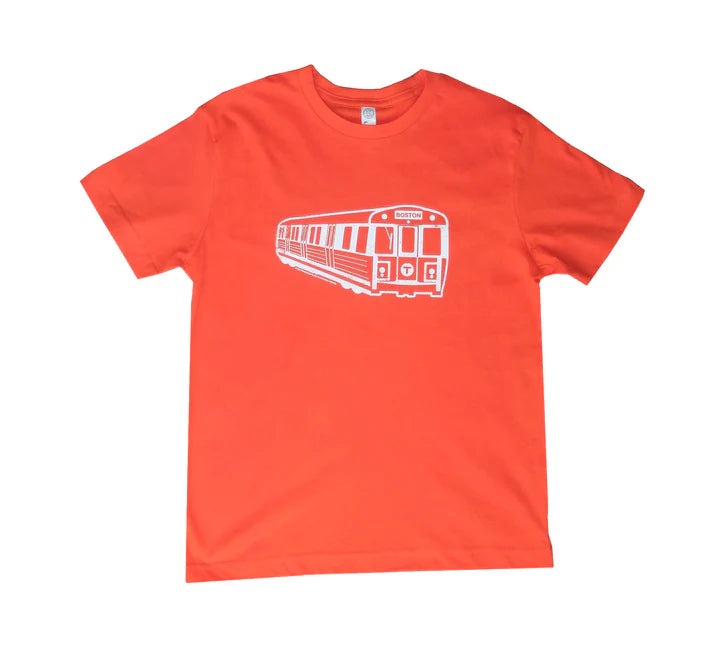 Youth Orange Line Train Tee - M