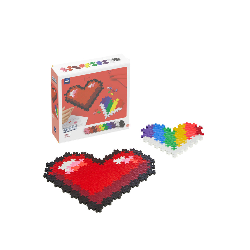 Plus-Plus Puzzle by Number - 250pc Hearts