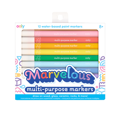 Marvelous Multi-Purpose Paint Markers - Set of 12
