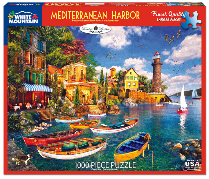 1000pc Puzzle - Mediterranean Harbor