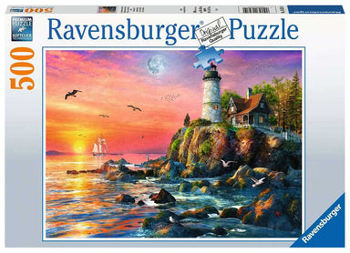 500pc Puzzle - Lighthouse at Sunset