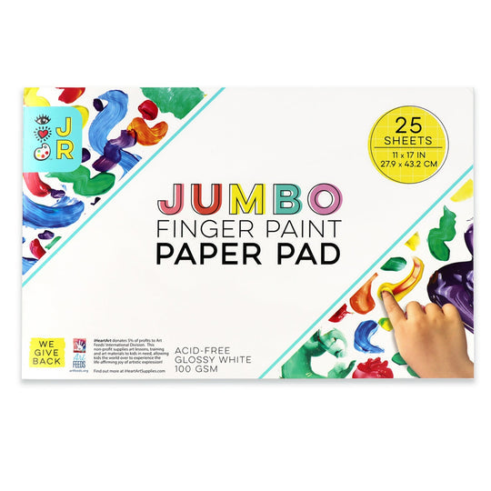 iHeart Art Jr Jumbo Finger Paint Paper Pad