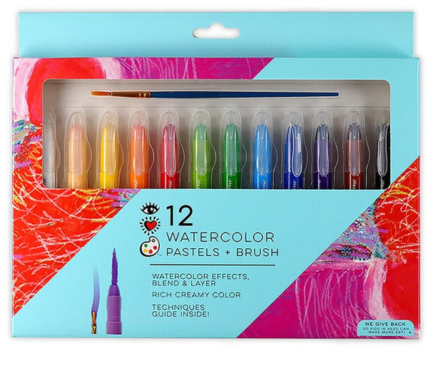 iHeartArt 12 Brush Tip + Fine Tip Markers – brightstripes