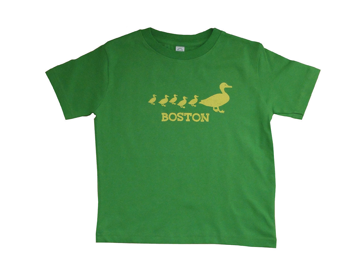 Toddler T-Shirt Ducklings - Yellow & Green 4T