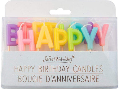 Happy Birthday Rainbow Candles 13pc