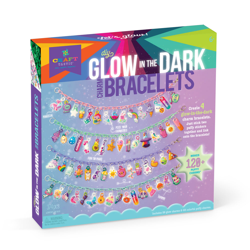 Crafttastic Glow in the Dark Charm Bracelets