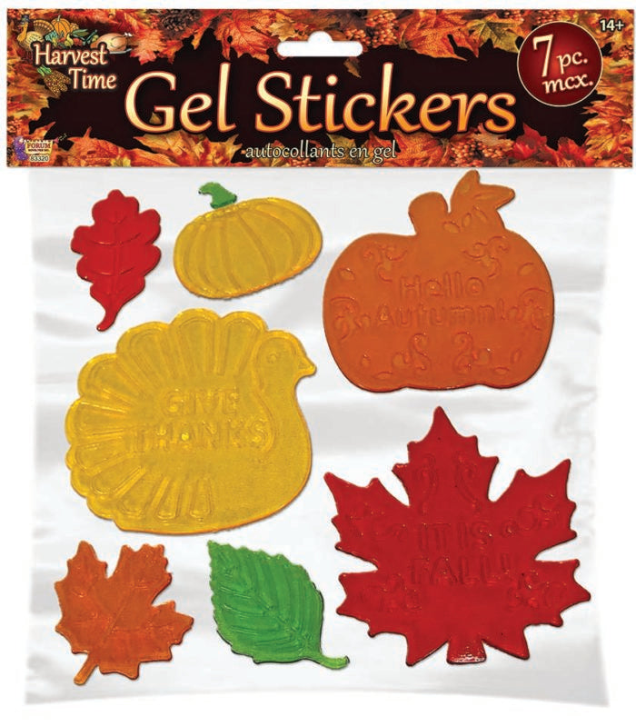 Harvest Time Gel Stickers