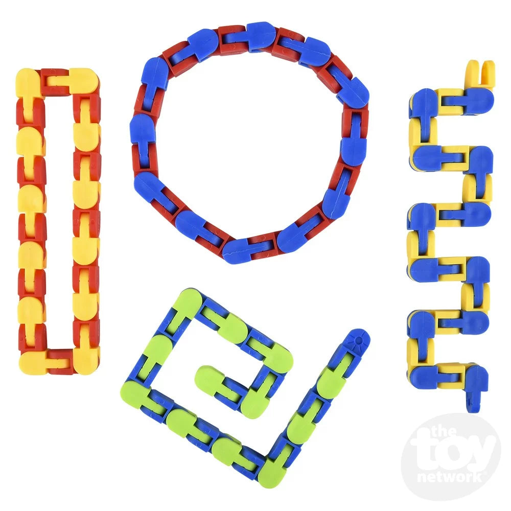 Click And Snap Fidget Toy - Chain Track - Bend and Twist In Wacky Craz