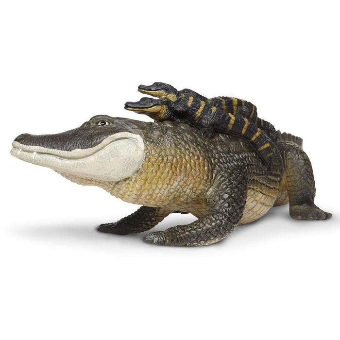 Alligator with Babies Figurine