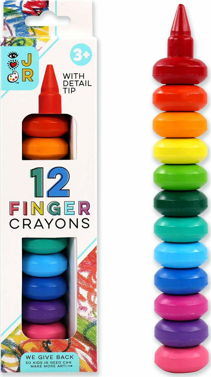 iHeartArt JR 12 Finger Crayons – brightstripes